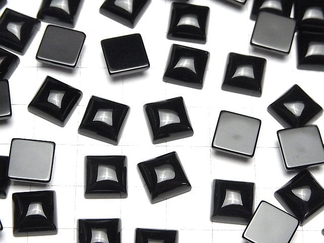 Onyx AAA Quadrat Cabochon 10x10mm 5 Stück
