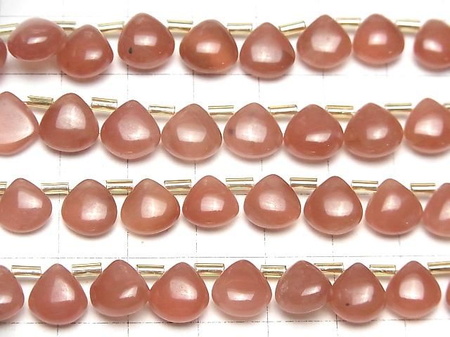 Peruanischer Rhodochrosit AAA- Kastanie (Glatt) halbe oder 1 Strang Perlen (ca. 7 Zoll/18 cm)
