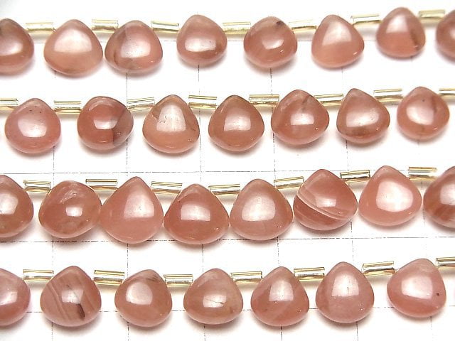 Peruanischer Rhodochrosit AA++ Kastanie (Glatt) halbe oder 1 Strang Perlen (ca. 7 Zoll/18 cm)