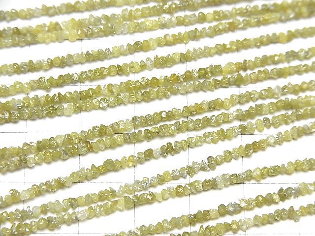 Gelbe Diamant Chips halb oder 1Strang Perlen (ca. 15inch/38cm)