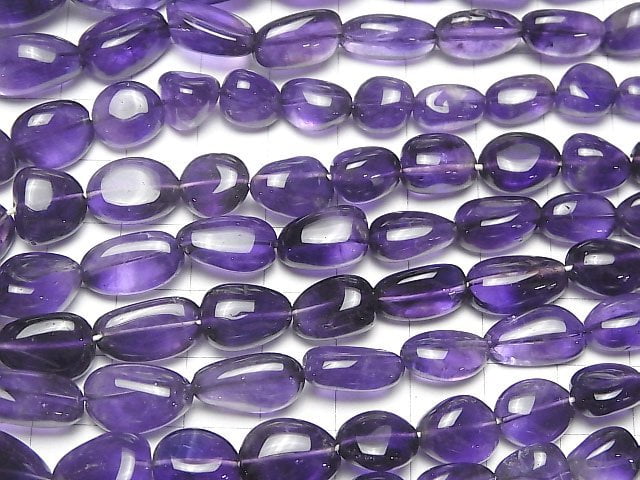 Hochwertiger Amethyst AA++ Nugget halb oder 1Strang Perlen (ca. 15inch/38cm)