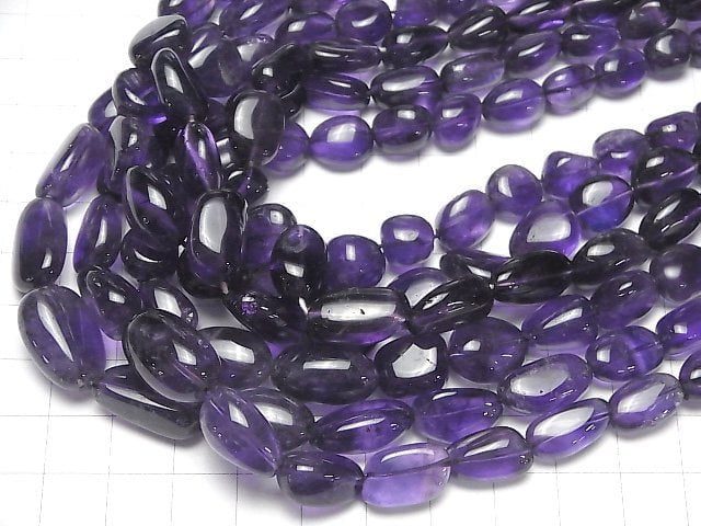 Hochwertiger Amethyst AA++ Nugget halb oder 1Strang Perlen (ca. 15inch/38cm)