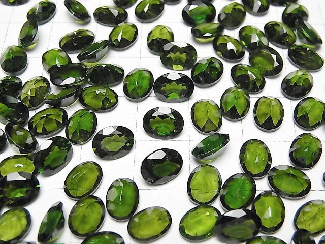 Hochwertiger Chromdiopsid AAA Lose Stein Oval Facettiert 8x6mm 1 Stück
