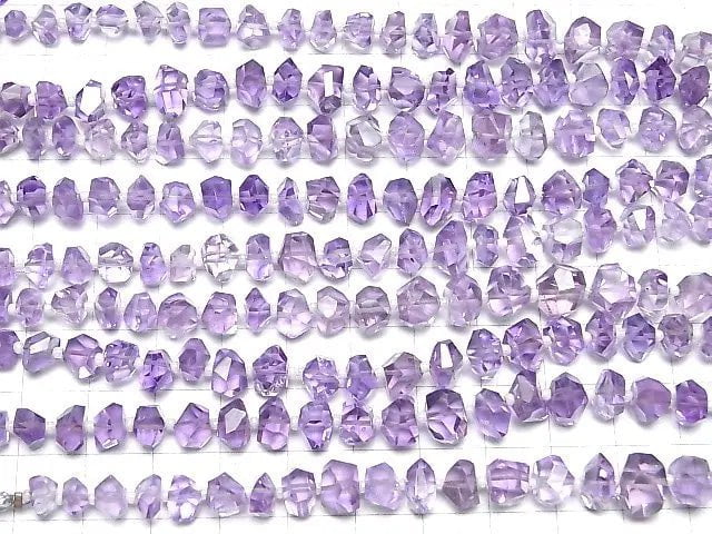 Hochwertiger Amethyst AAA facettiert Nugget halb oder 1strang Perlen (ca. 7 Zoll / 18 cm)