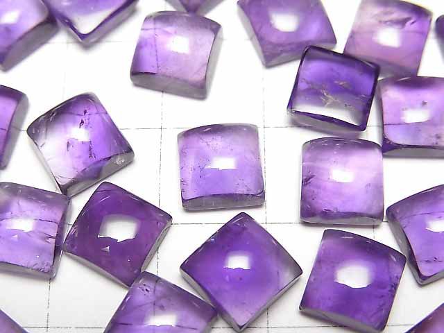 尚比亞紫水晶 AA++ 方形素面 8x8mm 3顆