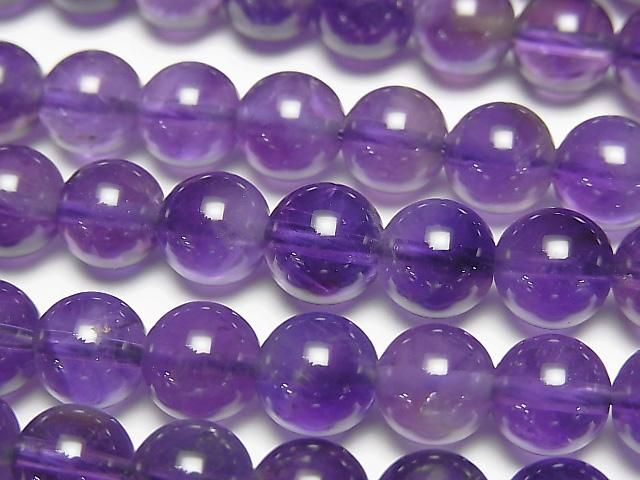 紫水晶 AA+ 圓珠 8毫米 一串(約15英寸/36公分)