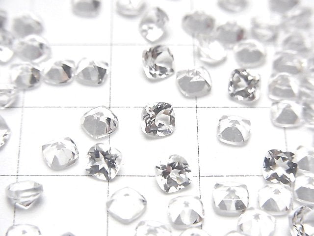 高品質丹泉石 AAA 裸石 方形刻面 4x4mm 4顆