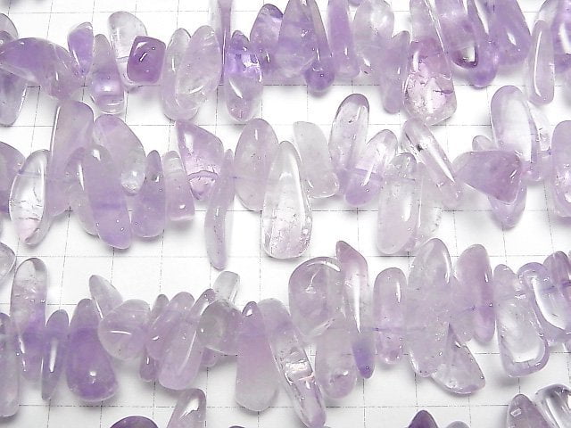 Amethyst AA++ Chips (Kleine Nugget) Oben Durchbohrtes Loch halb oder 1 Strang Perlen (ca. 15 Zoll/36 cm)