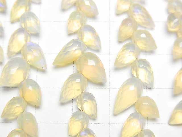 高品質衣索比亞蛋白石 AAA - 花苞刻面梨形串珠 (約 6 英吋/16 公分)