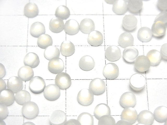 白月光石 AAA 級 - 圓形蛋面 4x4mm 10顆