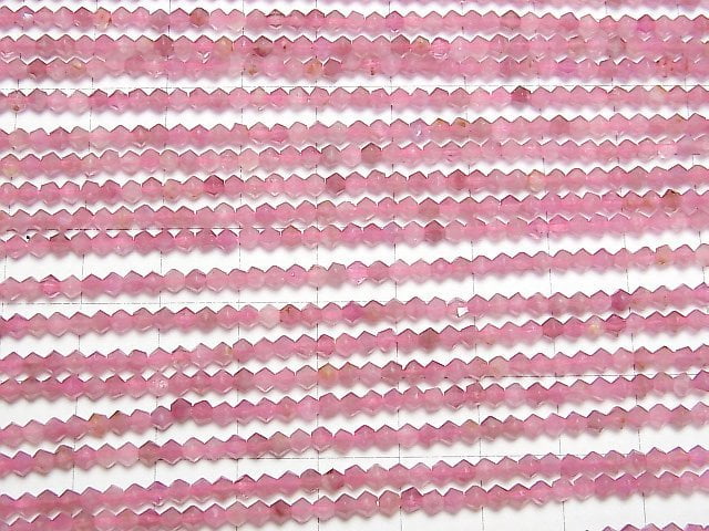 Hochwertig! Pink Turmalin AA+ Abakus Rundschnitt 3x3x2mm 1strang Perlen (ca. 15 Zoll/37 cm)