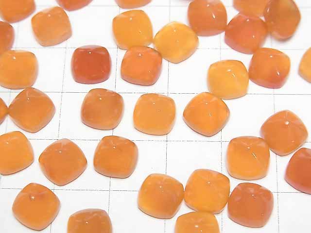 Hochwertiger Karneol AAA Zuckerkasten Schnitt 8x8mm 2 Stück