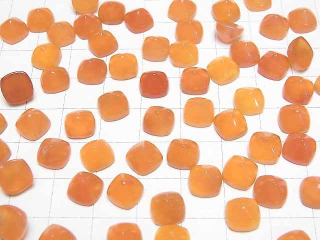 Hochwertiger Karneol AAA Zuckerkasten Schnitt 8x8mm 2 Stück