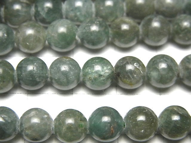 綠磷灰石 A++ 圓珠 8mm 一串珠 (約15英吋/37公分)
