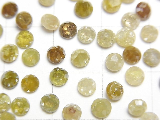 Diamond Round Rose Cut 4mm 4pcs