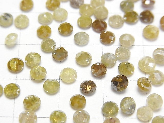 Diamond Round Rose Cut 4mm 4pcs