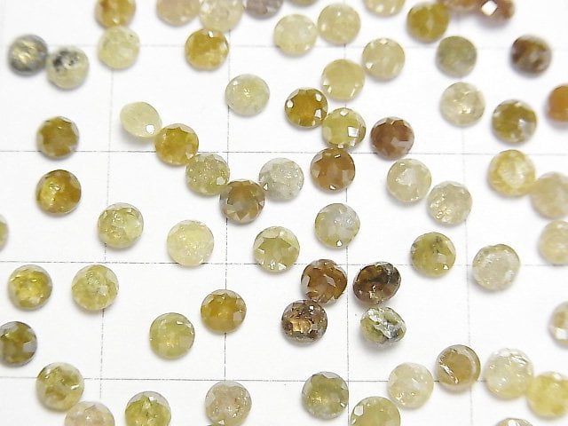 Diamond Round Rose Cut 4mm 4pcs