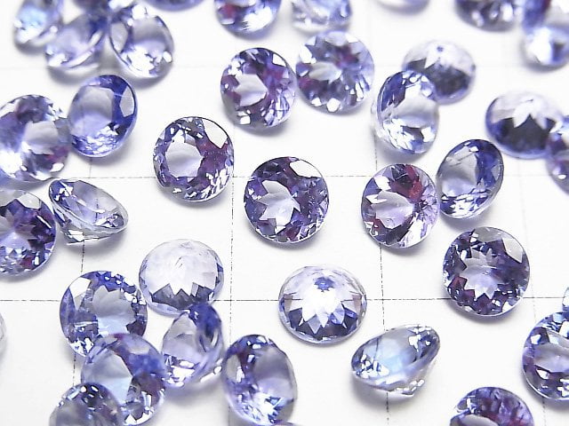 High Quality Tanzanite AAA Loose stone Round Faceted 6x6mm 1pc