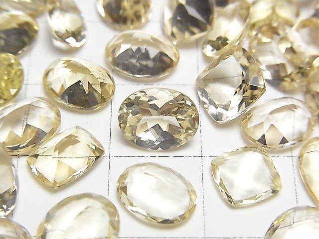 高品質金綠柱石AAA裸石混形刻面2顆