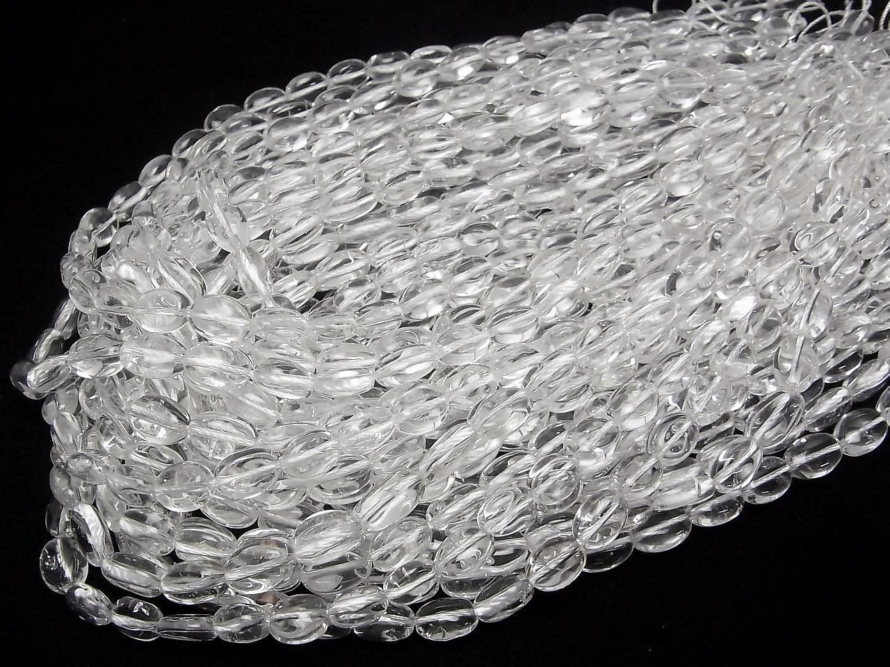 Crystal AAA - Oval half or 1-strand beads (approx. 15 inches/36 cm)