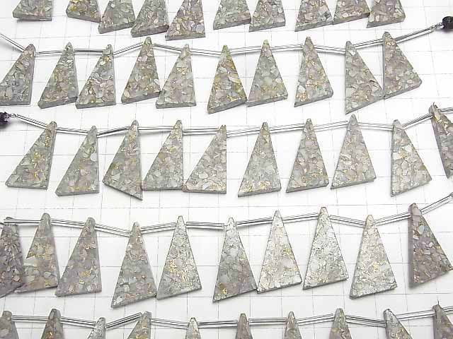 Copper Opal AAA Flat Triangle 25x15mm half or 1strand beads (8pcs )
