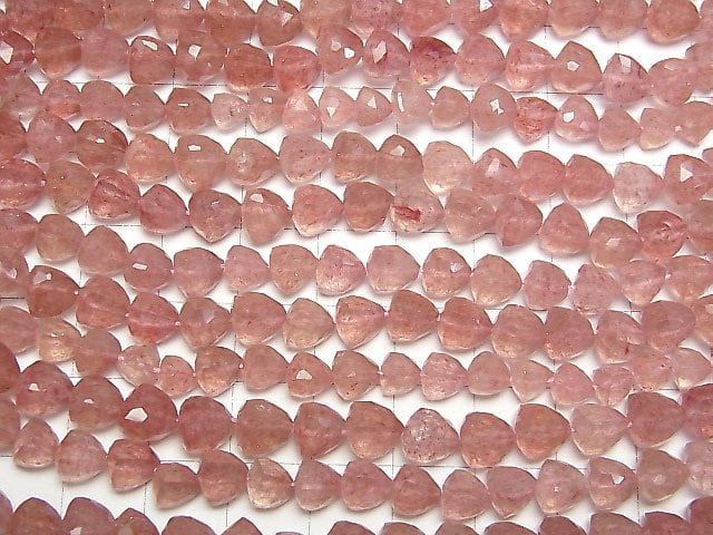 Pink Epidote AA+ Vertical Hole Triangle Cut half or 1strand beads (aprx.15inch/38cm)