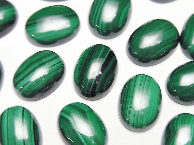Cabochon, Malachite Gemstone Beads