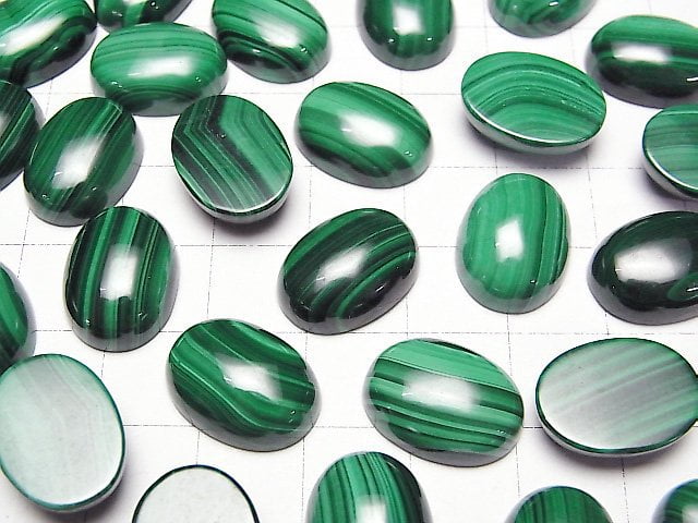 Malachit AAA Oval Cabochon 16x12mm 2 Stück