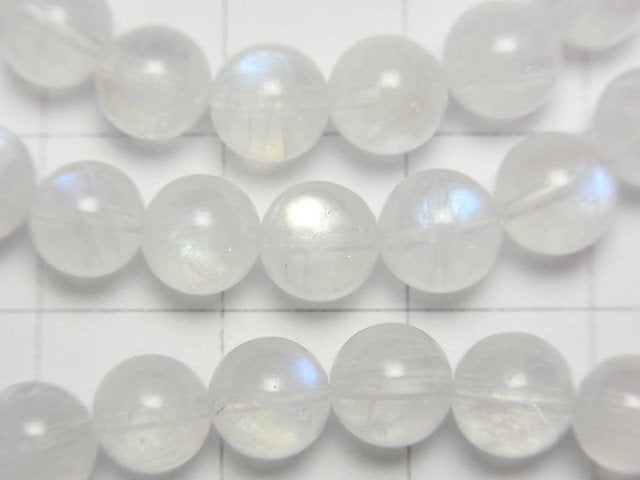 彩虹月光石 AAA- 圓珠 7mm 手鍊