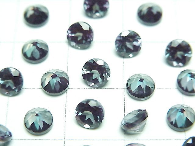 人造亞歷山大石 AAA 級 圓形刻面裸石 5x5mm 1顆