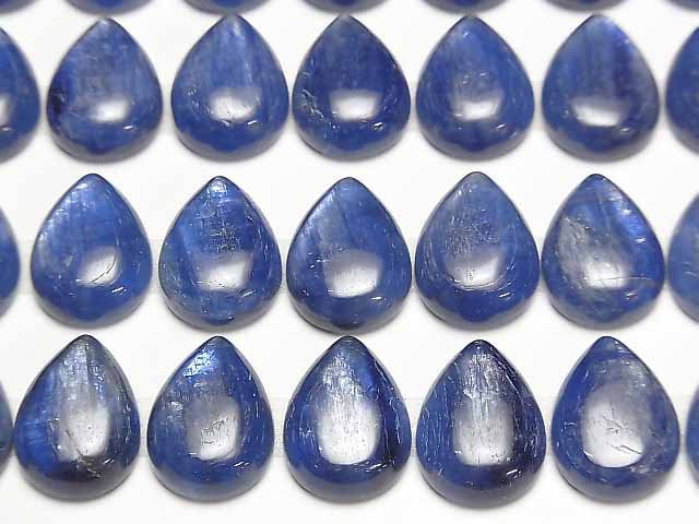 Hochwertiger Kyanit AAA Tropfenform Cabochon 16x12mm 1Stück