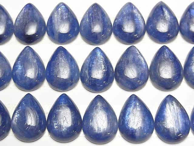 Hochwertiger Kyanit AAA Tropfenform Cabochon 18x13mm 1Stück
