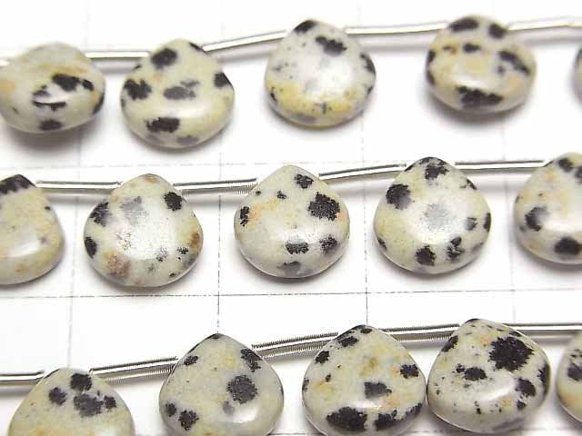 達爾馬提亞碧玉栗色(平滑)8x8公釐 1串珠子(18顆)