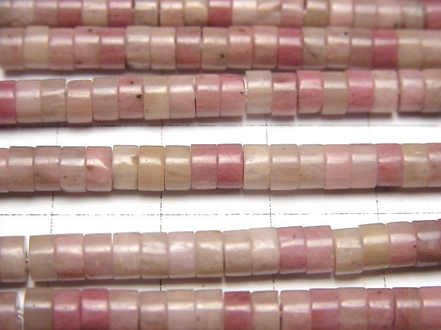矽質片岩 AA+ 扁珠 (米珠) 4x4x2mm 1串珠子 (約15英吋/36公分)