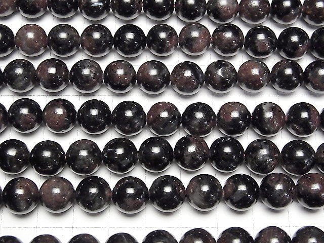 Nuumit in Granat Runde 10mm 1Strang Perlen (ca. 15 Zoll/37 cm)