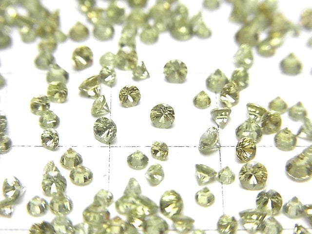 高品質沙弗萊石榴石 AAA 圓形刻面 1.5-2.5毫米 4顆