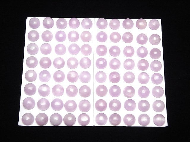 Hochwertiger nigerianischer Kunzit AAA Rund Cabochon 10x10mm 1Stück