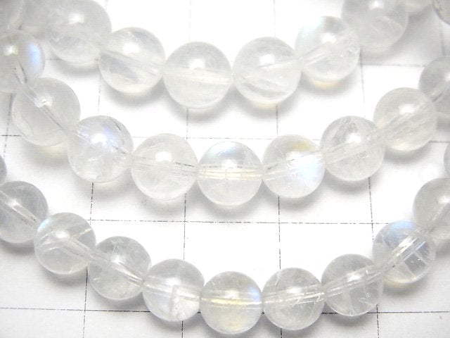 彩虹月光石 AAA 圓珠 6mm-6.5mm 手鍊