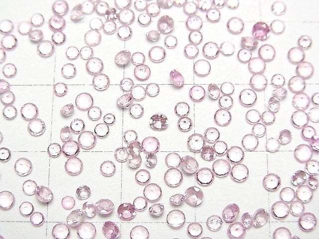 Hochwertiger rosa Spinell AAA Lose Stein Rund Facettiert 2-2,5mm 5 Stück