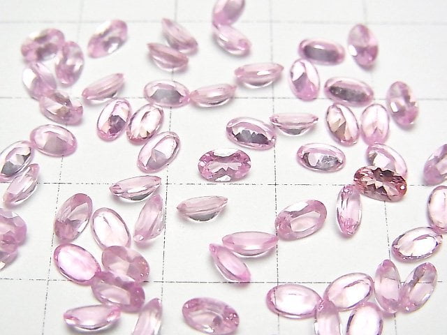 Hochwertiger rosa Spinell AAA Lose Stein Oval Facettiert 5x3mm 5 Stück