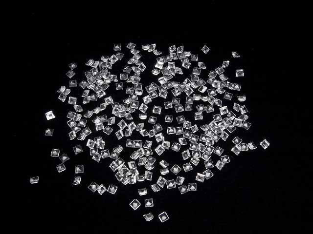 Hochwertiger weißer Topas AAA Lose Stein Quadrat Facettiert 3x3mm 10 Stück