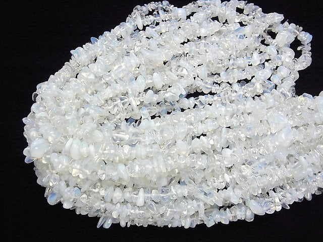 Synthetische Opal Chips (kleine Nugget) weiß 1strang Perlen (ca. 78cm)