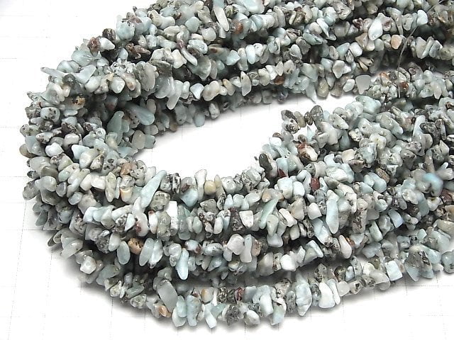 Larimar Pectolith AA Chips (kleine Nugget) 1 Strang Perlen (ca. 31 Zoll/78 cm)