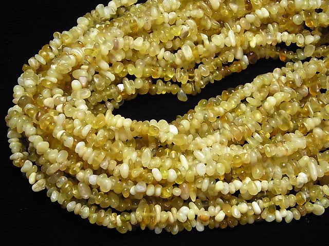 Gelber Opal Chips (kleine Nugget) 1 Strang Perlen (ca. 33 Zoll/84 cm)