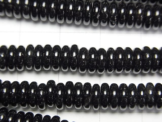 縞瑪瑙圓片珠 6x6x2mm 1串 (約15英吋/37公分)