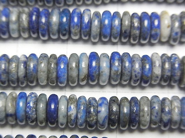 青金石圓珠 6x6x2mm 1串珠子 (約15英吋/37公分)