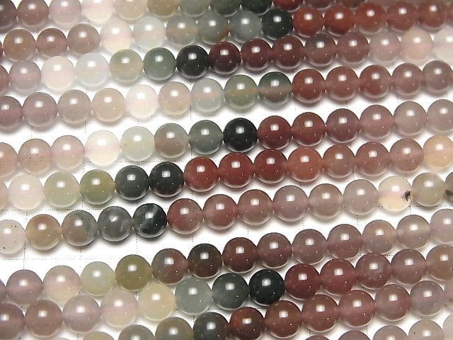 Multicolor Quarz AA++ Rund 6mm 1 Strang Perlen (ca. 15 Zoll/37 cm)