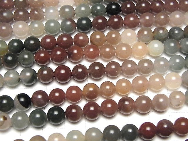 Multicolor Quarz AA++ Rund 8mm 1strang Perlen (ca. 15 Zoll / 38 cm)