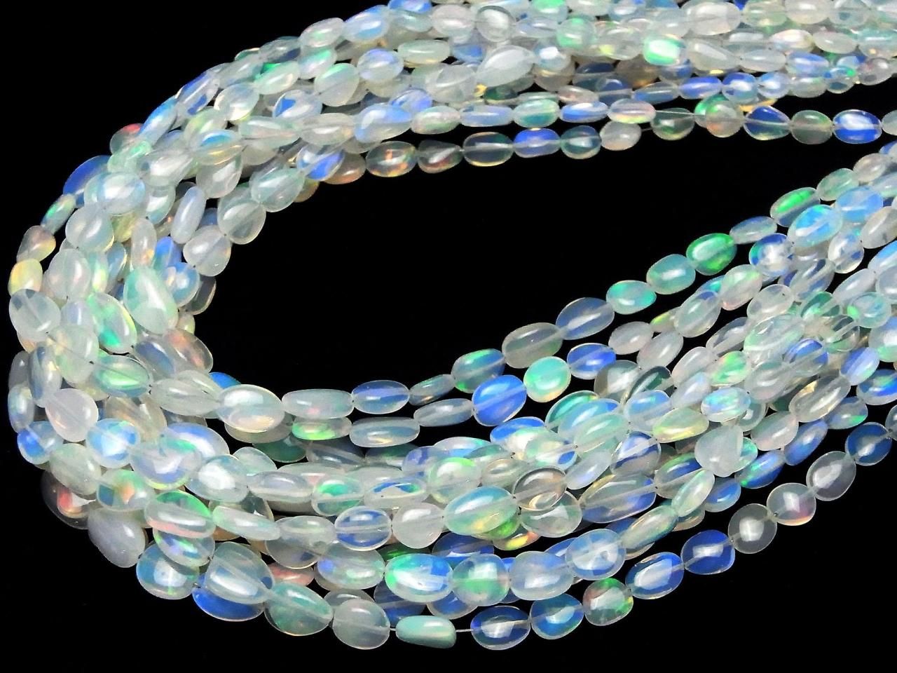 High Quality Ethiopian Water Opal AAA - Nugget half or 1 strand beads (approx. 15 inches/36 cm)
