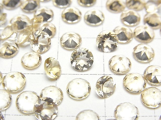 優質金綠柱石 AAA 裸石 圓形刻面 5x5mm 2顆